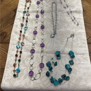 Elegant Multi-Color Beaded Necklace Set